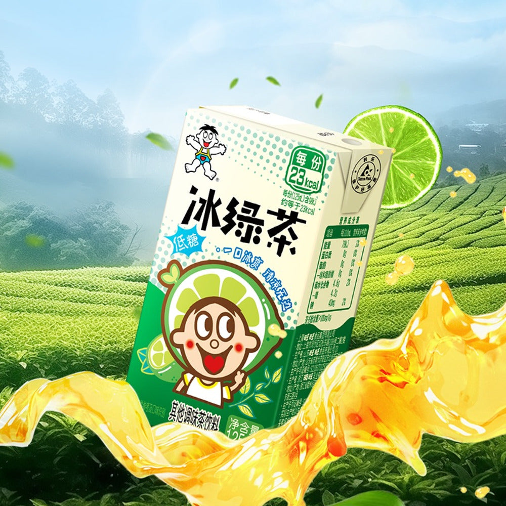 Want-Want-Iced-Green-Tea-Drink-125ml-x-4-Pack-–-Low-Sugar-2