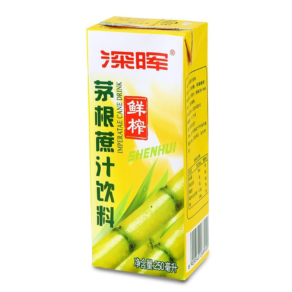 ShenHui Sugarcane Juice with Imperata Root, 250ml x 24 Boxes per Case ...