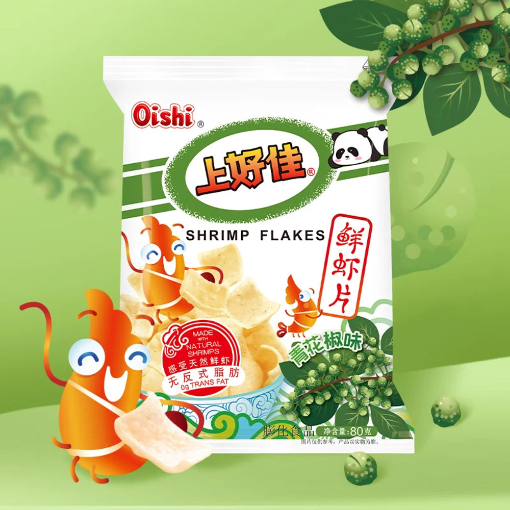 Oishi-Shrimp-Flakes-–-Green-Sichuan-Pepper-Flavour-80g-2