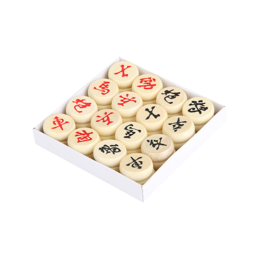 Deli-Wooden-Chinese-Chess-Set-–-3.0-cm-White-Pieces---Traditional-Xiangqi-Board-Game-2