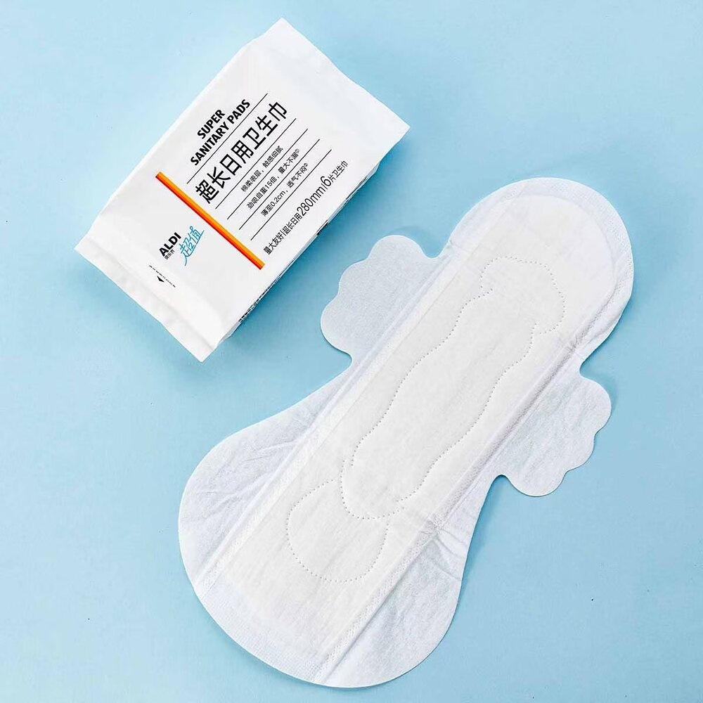 ALDI-Super-Sanitary-Pads-–-Extra-Long-Day-280-mm,-6-Pads-–-Limited-Import-2
