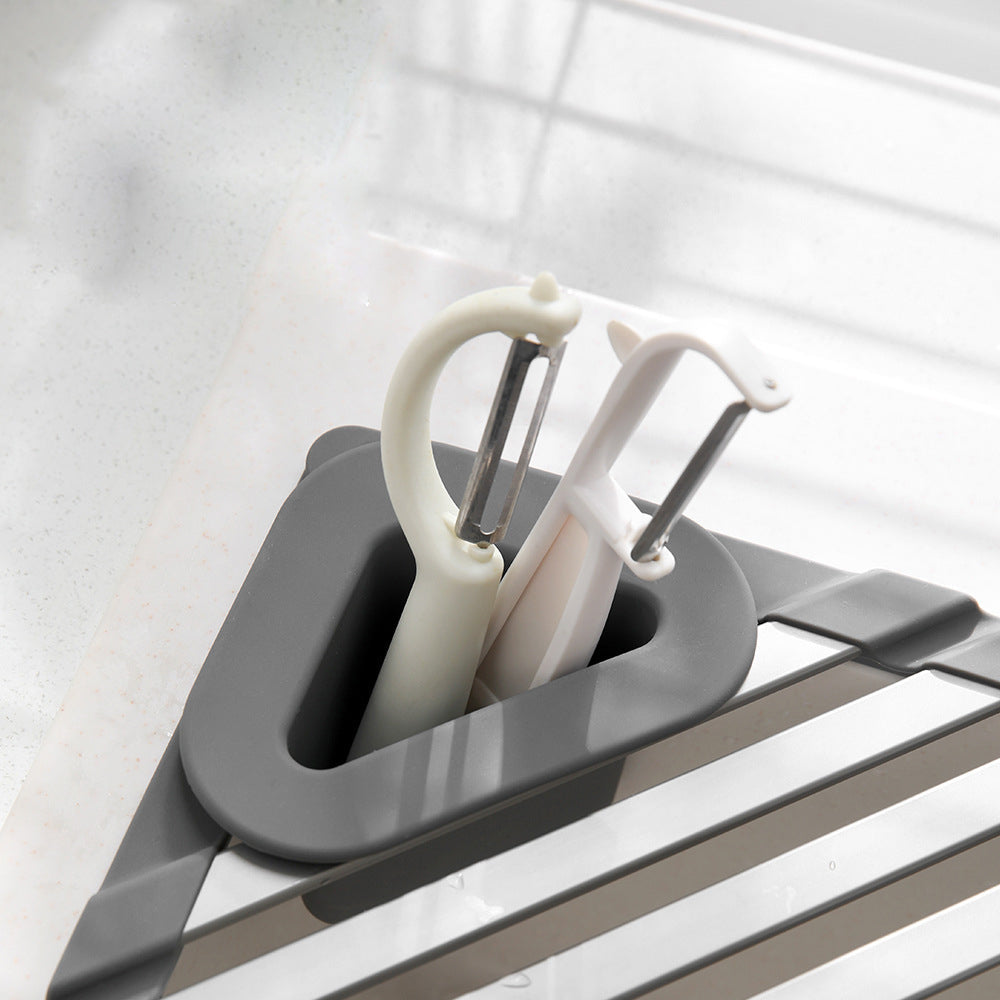 Giá Ráo Nước Tam Giác Nhỏ FaSoLa 1 chiếc – phụ kiện bồn rửa tiện dụng