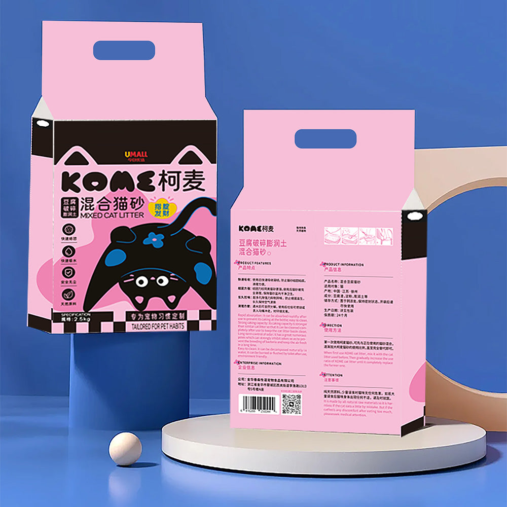 Kome X Umall Tofu Bentonite Cat Litter - 2.5kg x 2-1