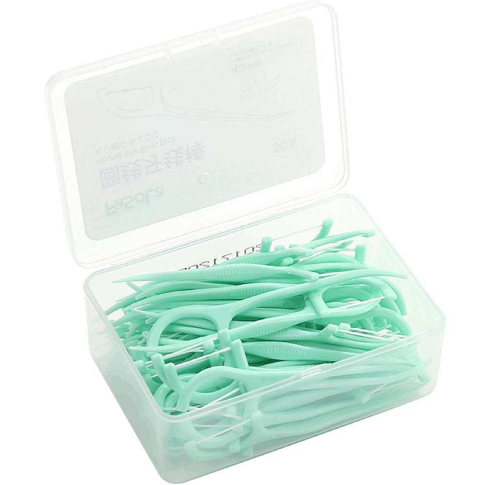 FaSoLa Round Line Floss Picks - 50 Pieces x 3-1