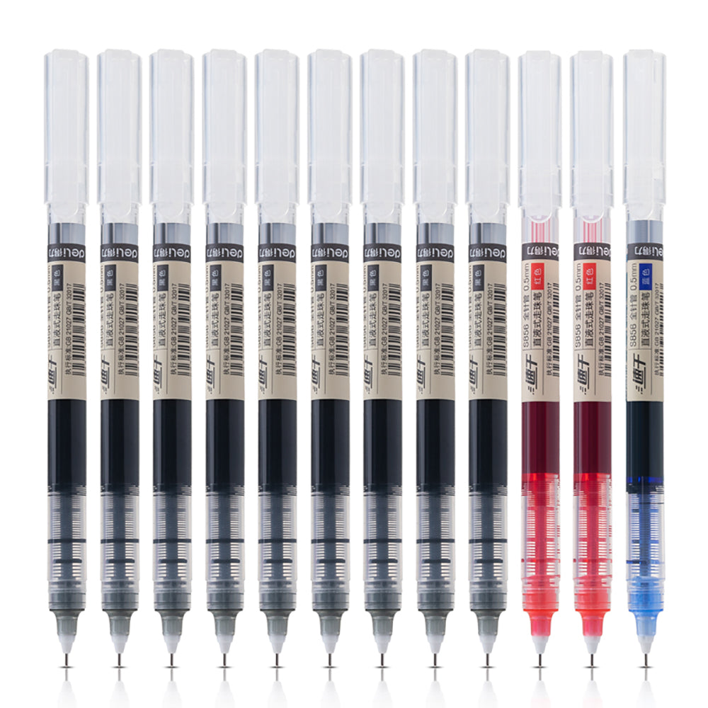 Deli-Direct-Liquid-Rollerball-Pens---Assorted-Colors,-12-Pack-1