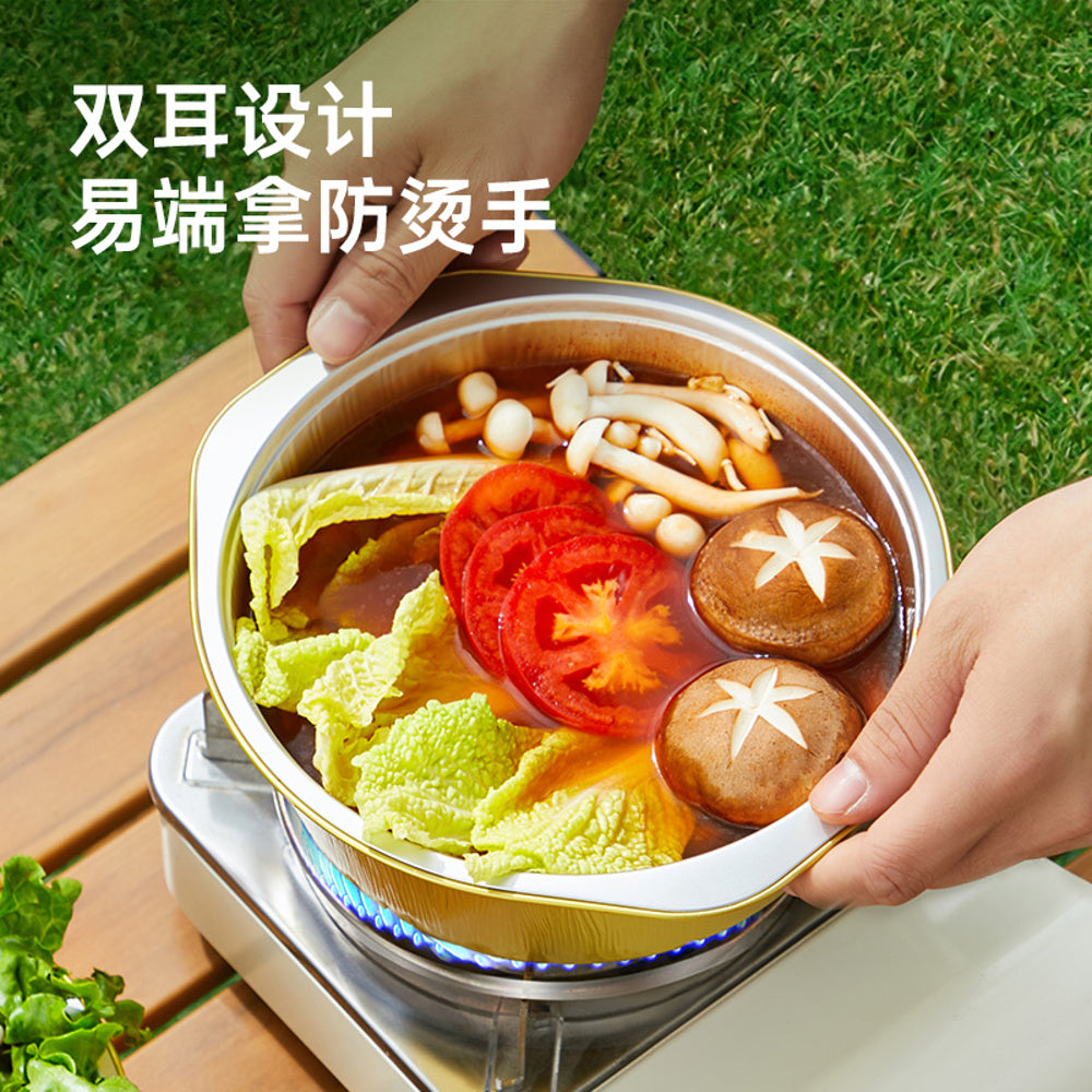 Cooker-King-Disposable-Aluminum-Foil-Pots-4000ml-(3-Pack)---For-Camping-&-Outdoor-Cooking-2