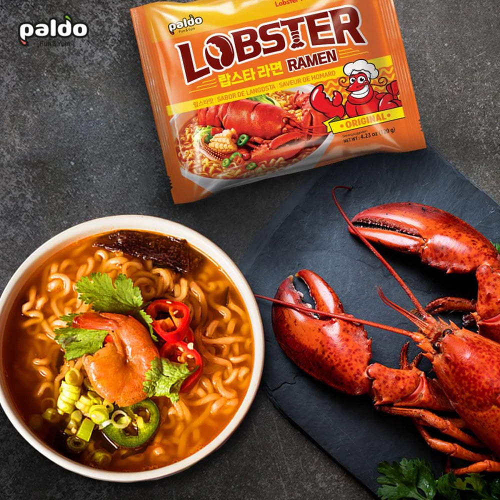 Paldo-Lobster-Ramen-(Original)-120g-x-4-Packs---Korean-Instant-Noodle-Soup-2