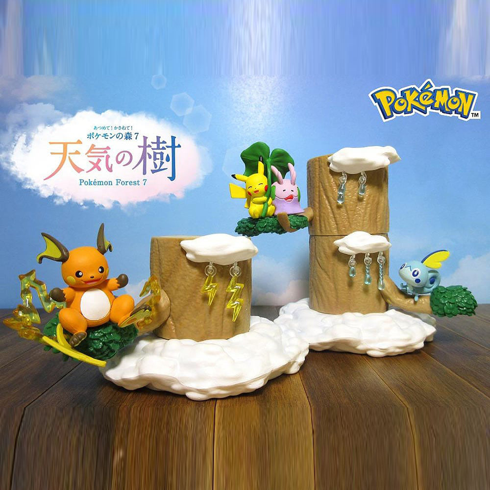 Mô hình Re-Ment Pokémon Forest 7 Cây Thời Tiết 1 chiếc – blind box bất ngờ