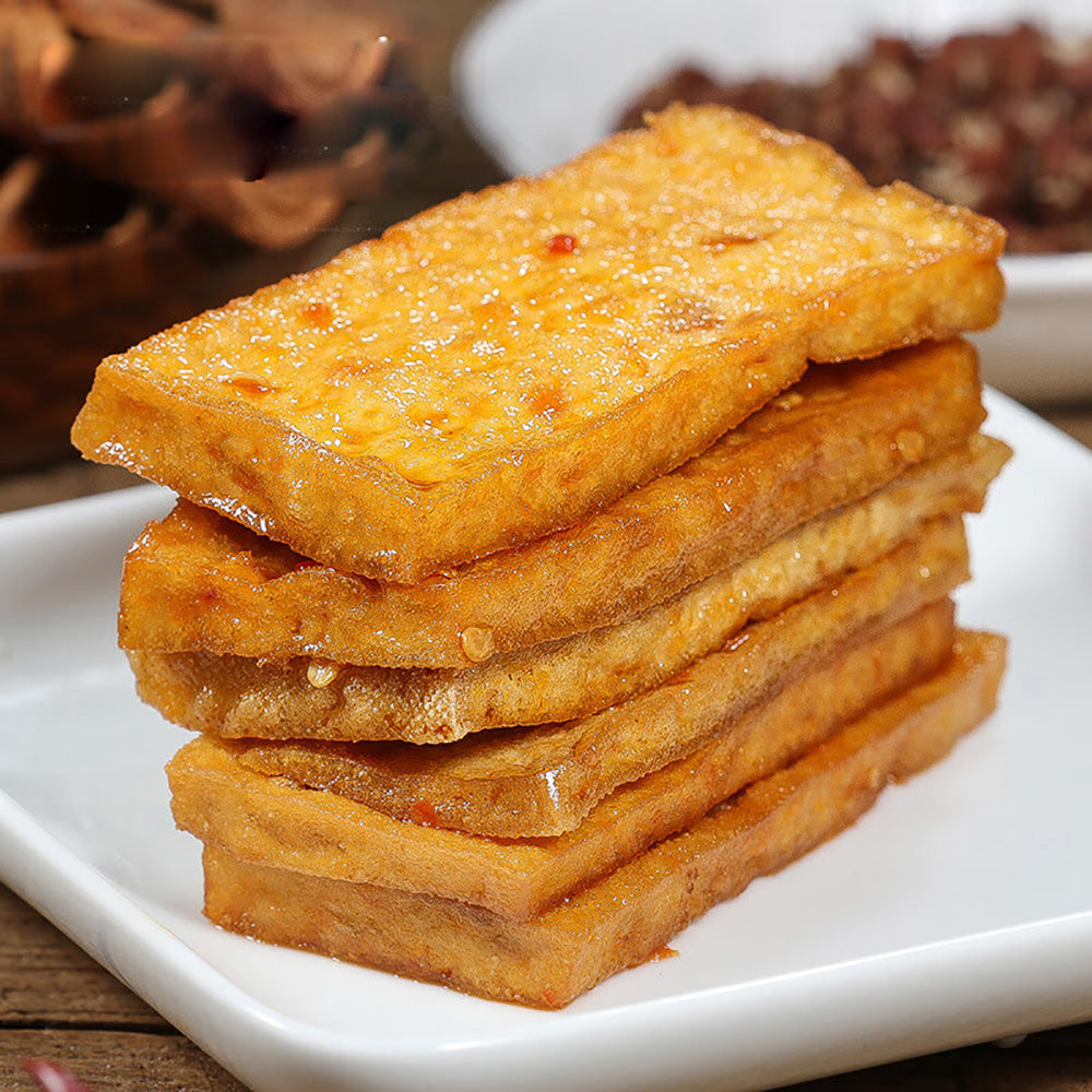 Đậu Hũ Ngũ Vị Huogongdian 90 g – snack đậu phụ cay giòn, hương thơm đậm đà
