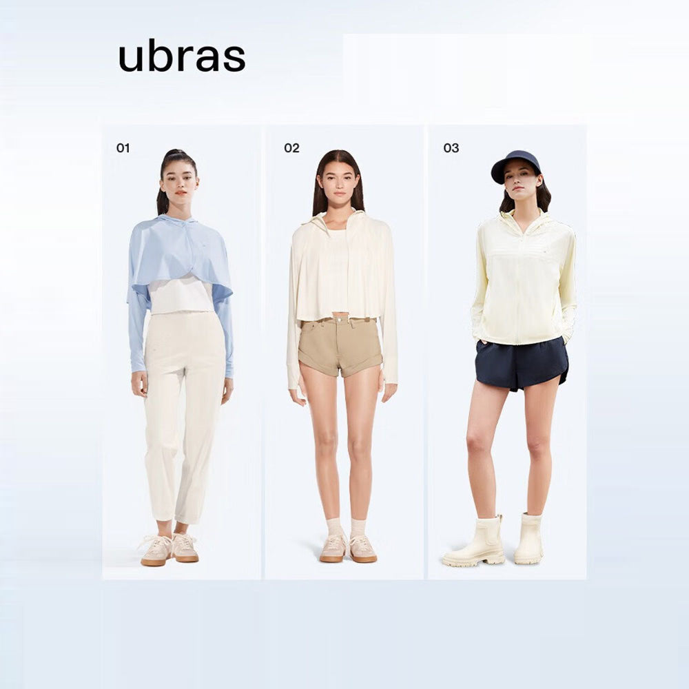 Áo khoác chống nắng mũ liền Ubras size S – vải mát, chống tia UV
