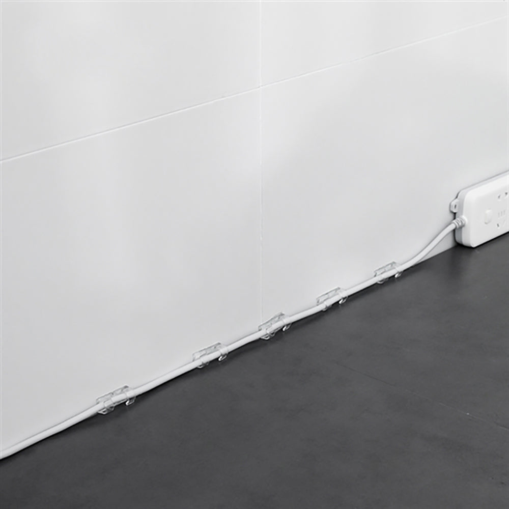 Kẹp Quản Lý Cáp Trong Suốt Fasola 20 chiếc – kẹp dây dán tường, chống rối