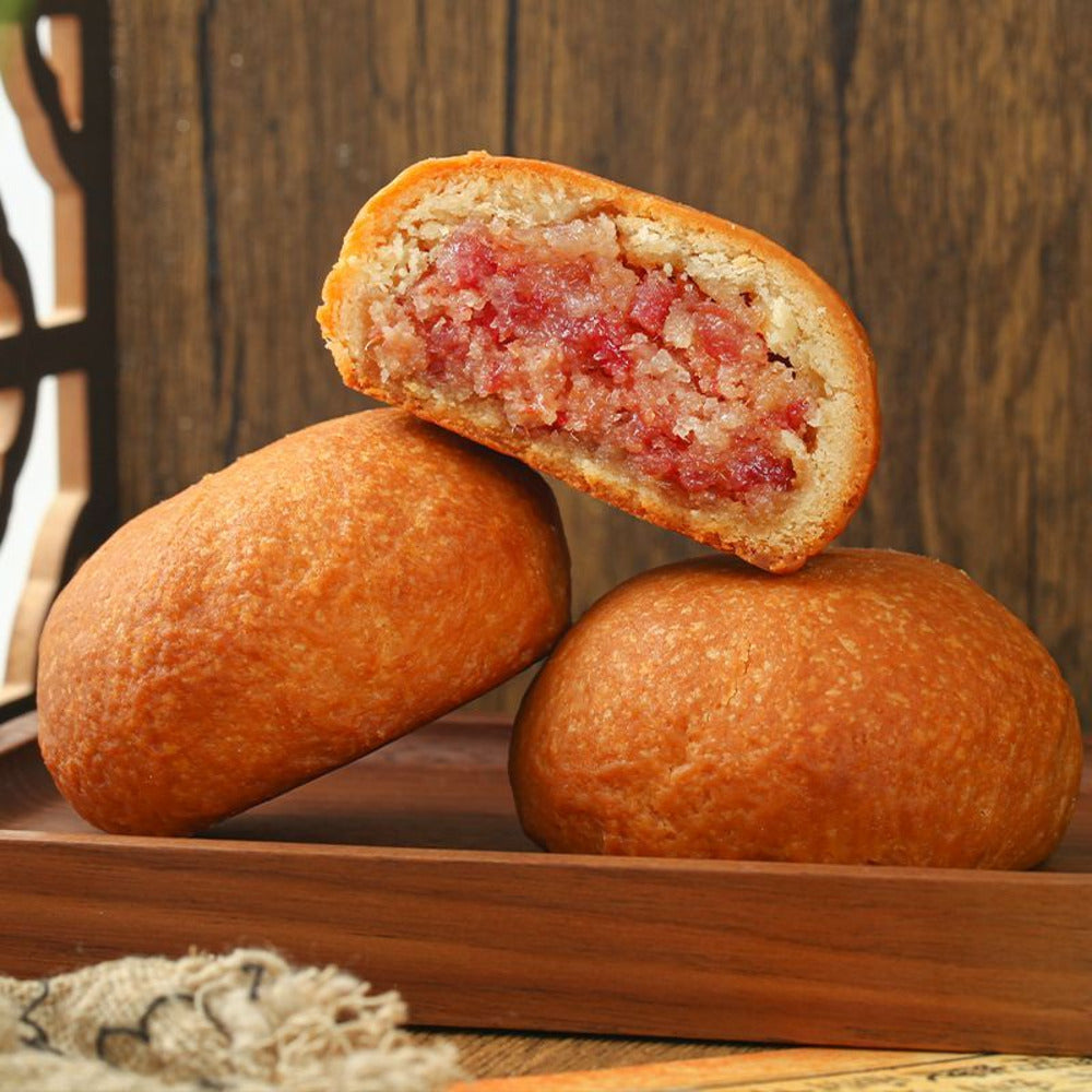 Jiqingxiang-Authentic-Yunnan-Ham-Pastries-Gift-Box-600g-(12-Pieces)---Yunnan-Ham-Mooncake-2