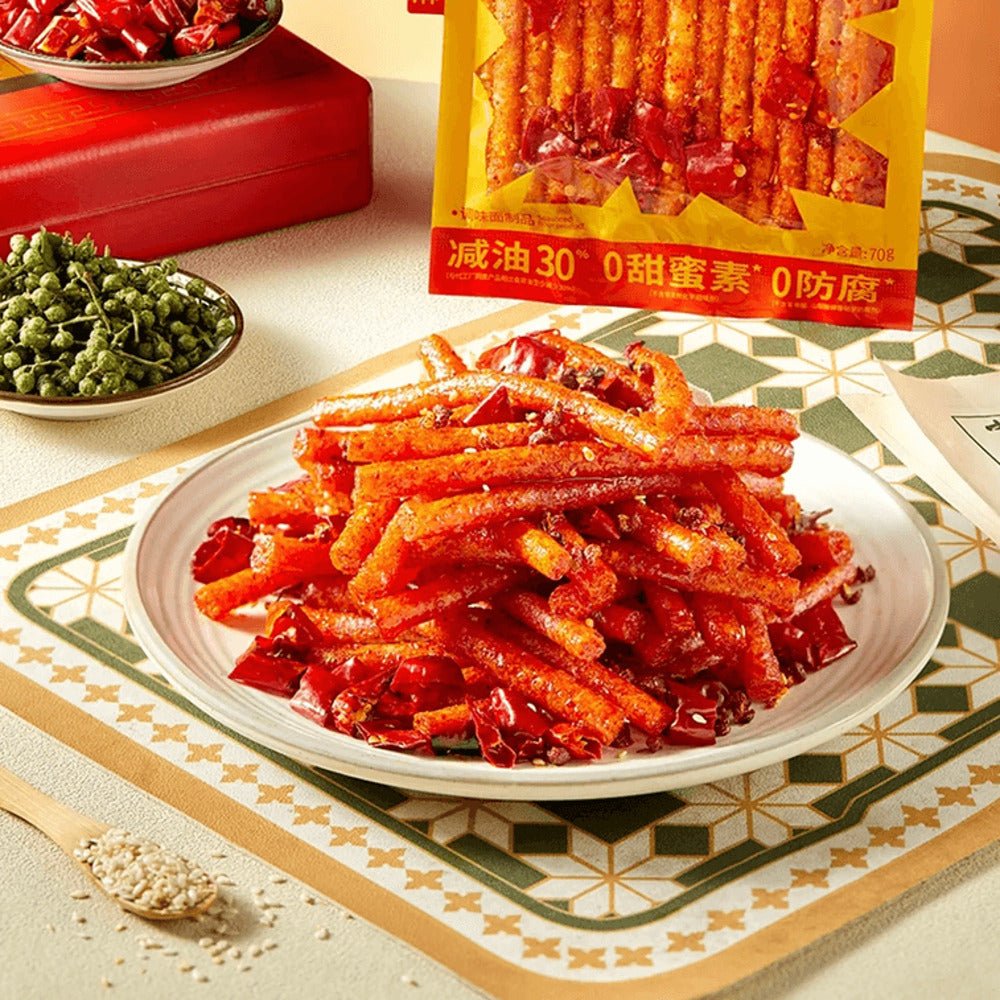 Shock the World Sichuan Pepper Spicy Strips - 70g-1