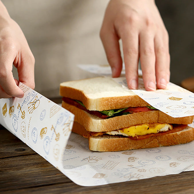 FaSoLa Giấy Gói Sandwich Sweet Memories 21.8×25 cm ×50 tờ – chống dầu, an toàn thực phẩm