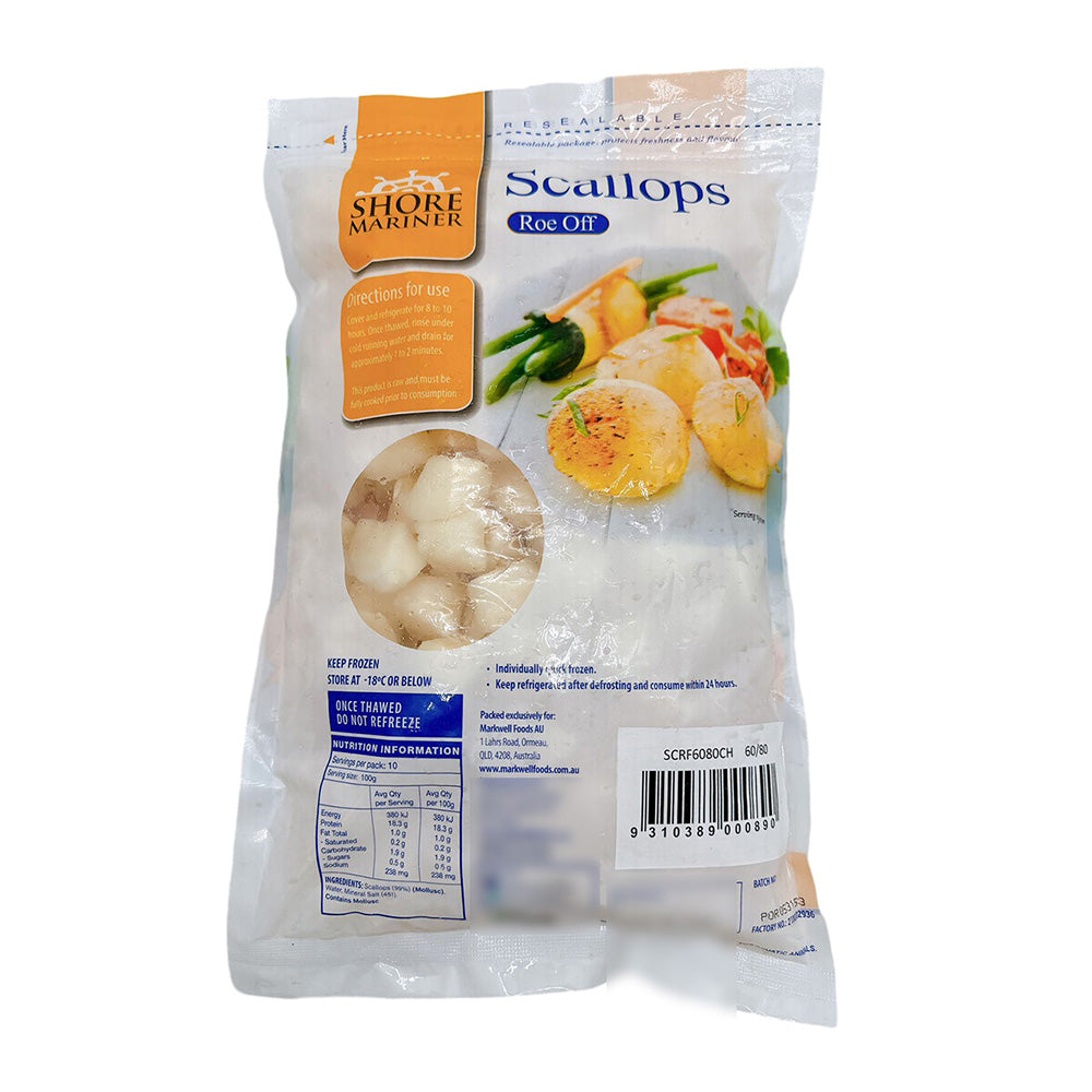 Scallops Roe Off Shore Mariner Roe Off Scallops Size 60/80 - 1kg – Umall - Australia's ...