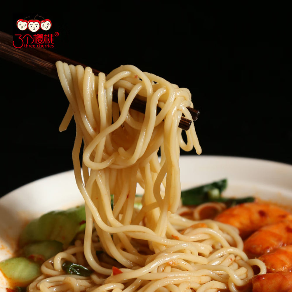 Three-Cherries-Jinxu-Fresh-Wheat-Ramen-Noodles-–-400g-(4-Servings)-2