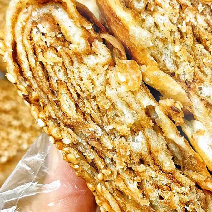 Annah's Bun Old Beijing Sesame Paste Shaobing - Frozen, 4 Pieces, Approx. 420g - Chinese Sesame Flatbread