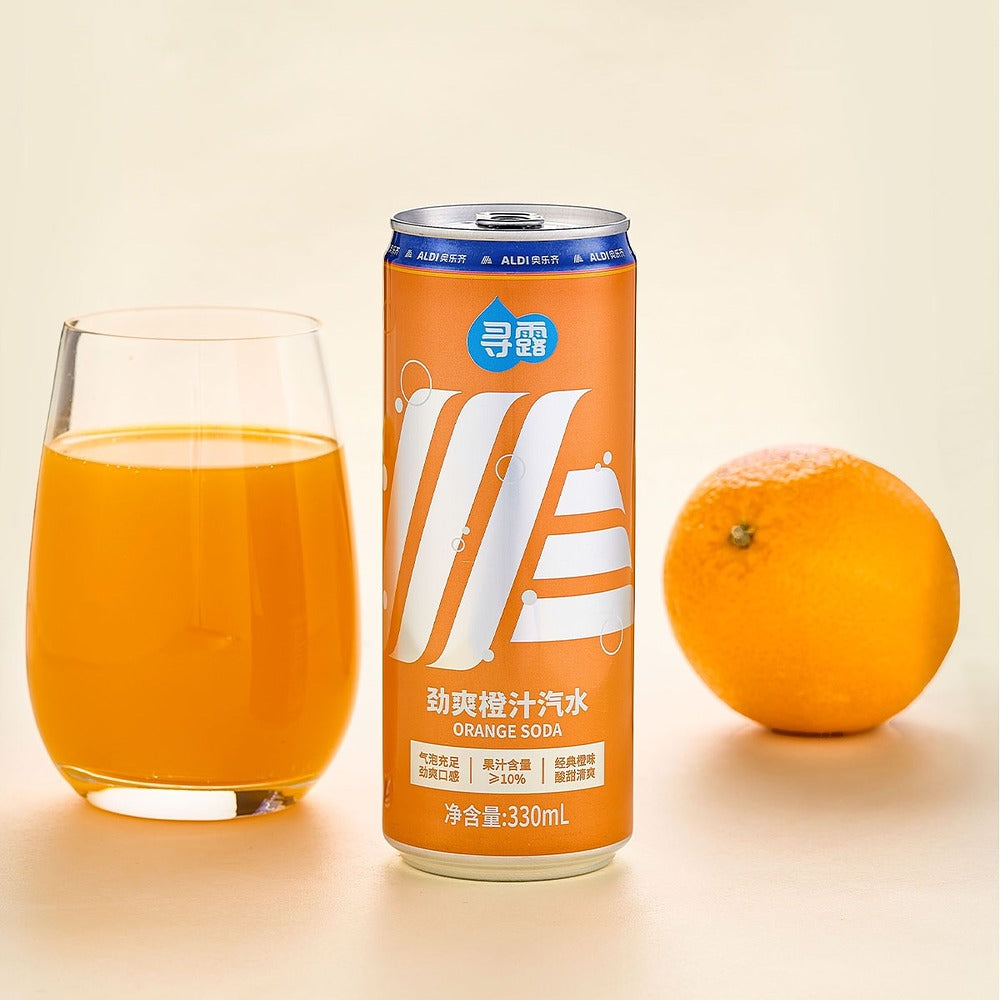 Xunlu-Sparkling-Orange-Juice-Soda-Original-330ml-(Pack-of-6)-–-Limited-Import-2