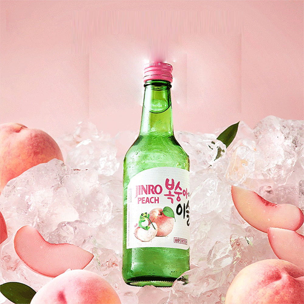 Jinro Peach Soju 360 ml – soju đào Hàn Quốc, hương đào ngọt mát