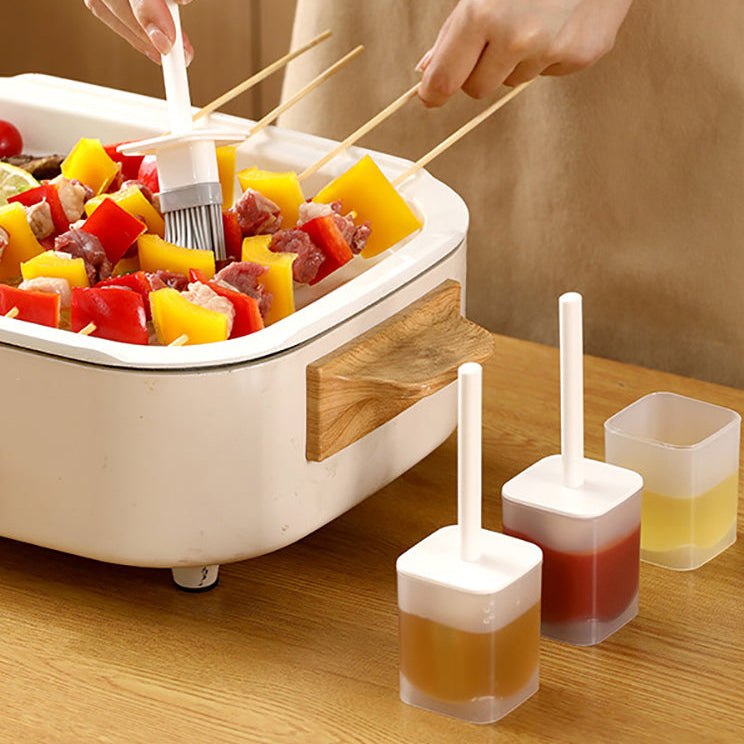 Chai Đựng Dầu Ăn FaSoLa 100 ml – cọ silicon tiện dụng, chống nhỏ giọt