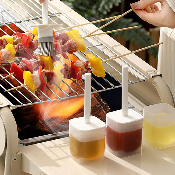 Chai Đựng Dầu Ăn FaSoLa 100 ml – cọ silicon tiện dụng, chống nhỏ giọt