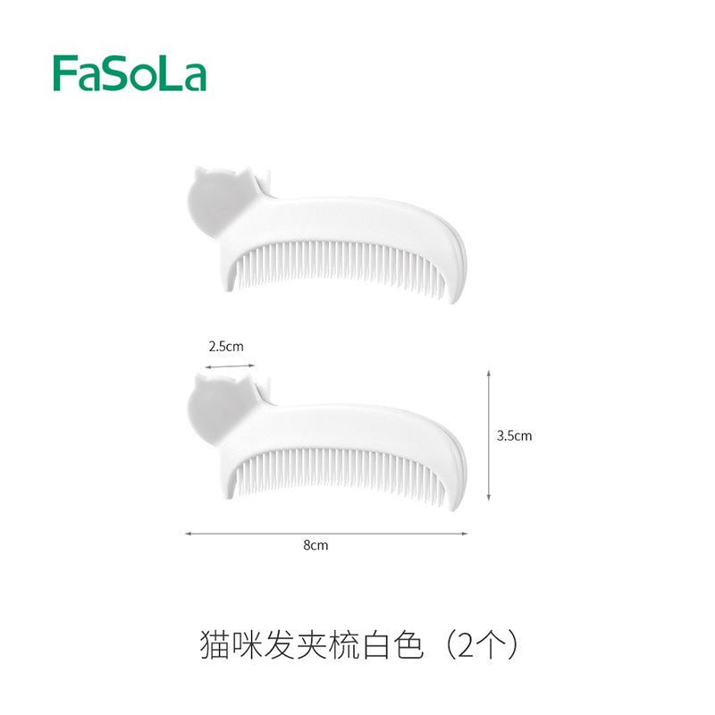 Fasola-Cat-Hair-Clip-Comb-White---2-Pieces-X3-1