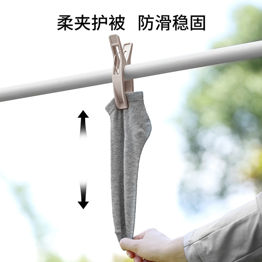 FaSoLa-Large-Quilt-Drying-Clips,-Cream-White-–-6-Pack---Heavy-Duty-Laundry-Pegs-for-Duvets-&-Blankets-3