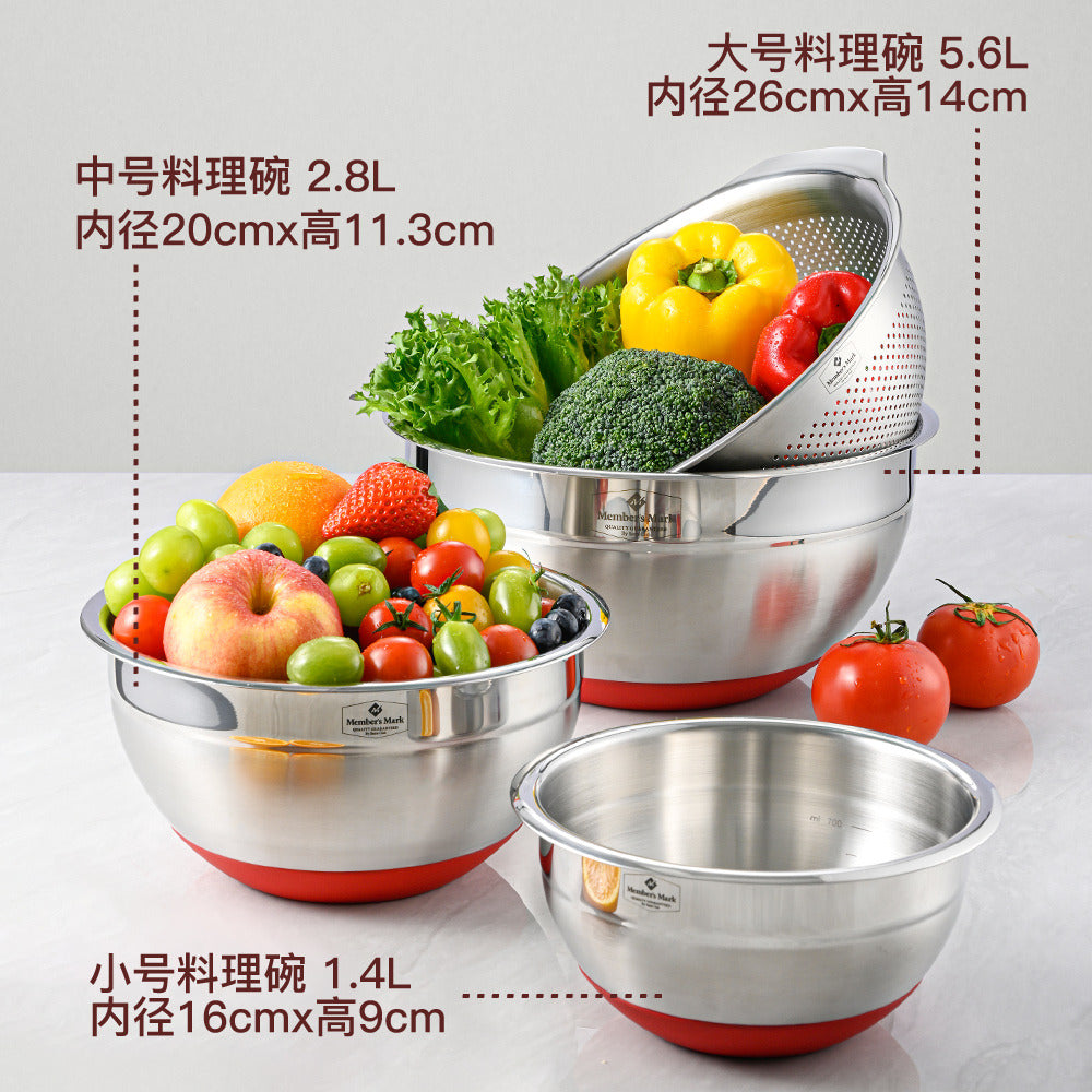 Member's-Mark-Stainless-Steel-Mixing-Bowl-Set,-4-Piece-(3-Bowls-+-Colander)-–-Limited-Import-3