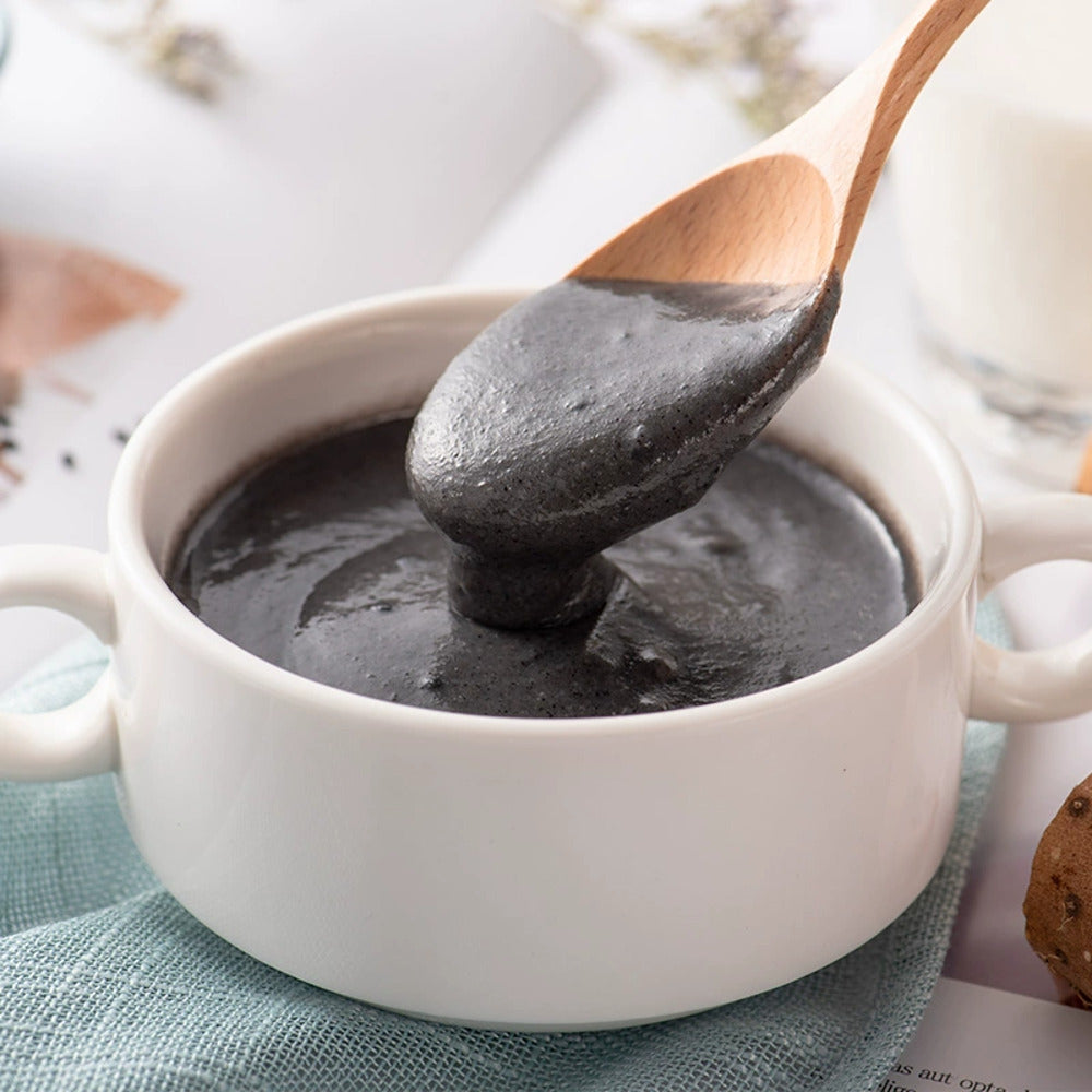 Zhoushi-Black-Sesame-Paste-with-Chinese-Yam-&-Job's-Tears-700g-–-Instant-Cereal-Drink-Powder-3
