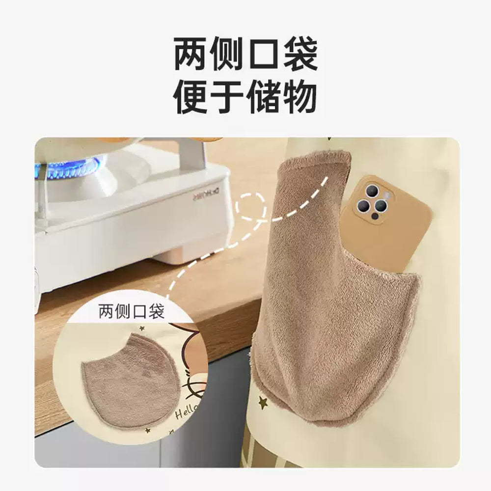 Cooker-King-Waterproof-&-Oil-Resistant-Full-Sleeve-Adult-Apron-–-Cute-Chef-Bunny-Design-3