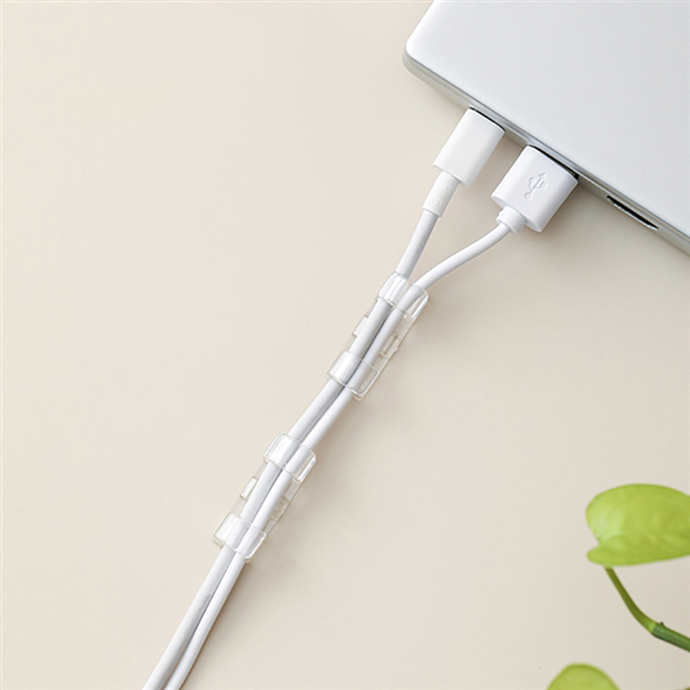 Kẹp Quản Lý Cáp Trong Suốt Fasola 20 chiếc – kẹp dây dán tường, chống rối