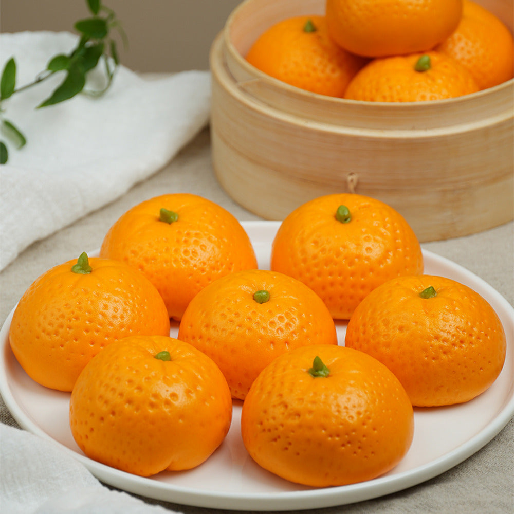 Fengzai-Frozen-Tangerine-Buns-–-10-Pieces,-350g---Mandarin-Shaped-Sweet-Buns-3