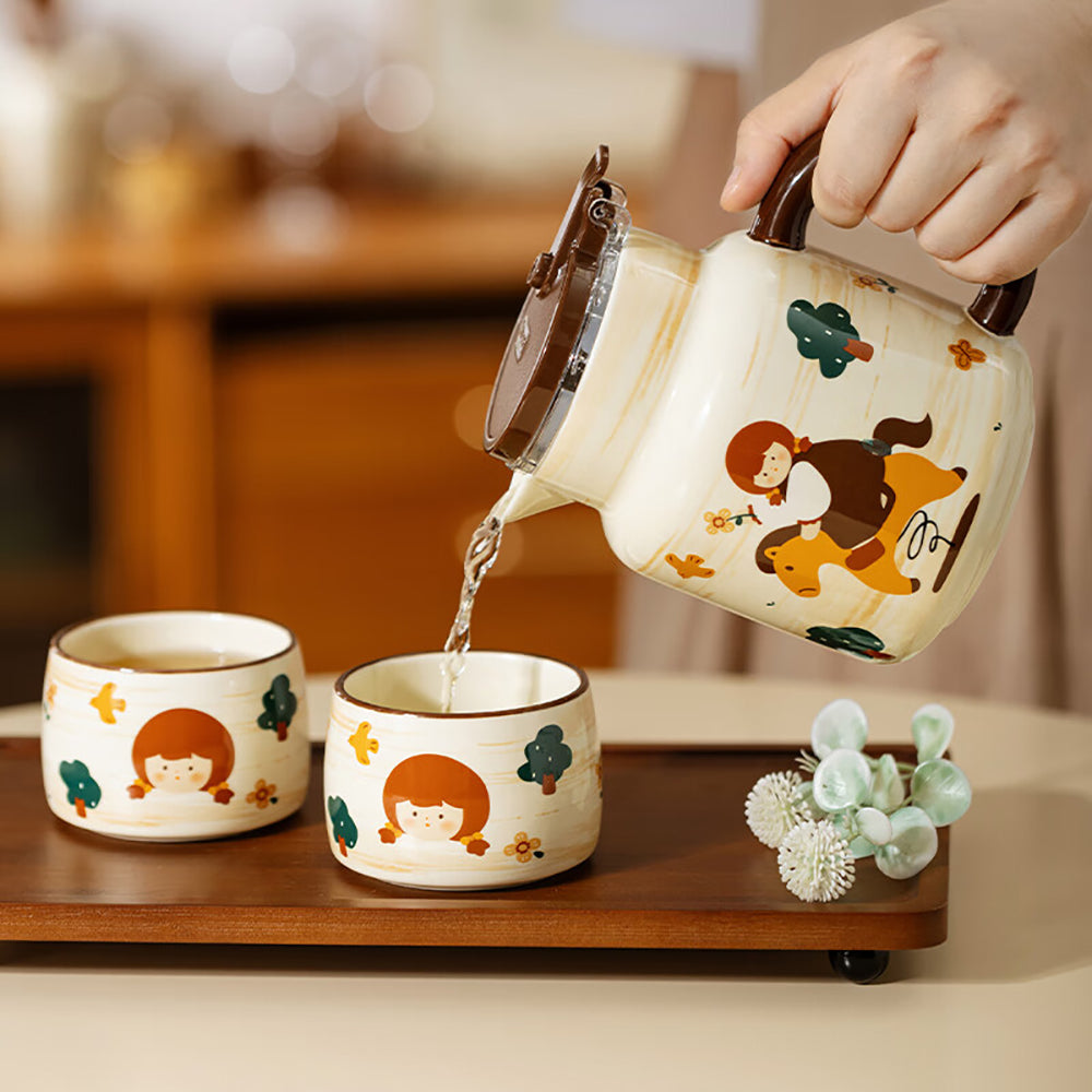 Modern-Housewife-Wooden-Horse-Girl-Teapot-Set-with-Tray---780-800ml-1