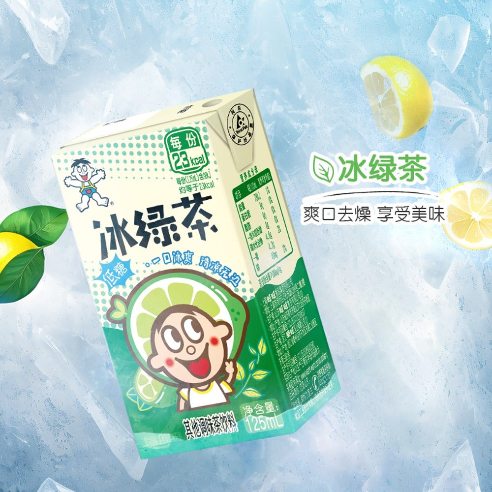 Want-Want-Iced-Green-Tea-Drink-125ml-x-4-Pack-–-Low-Sugar-3
