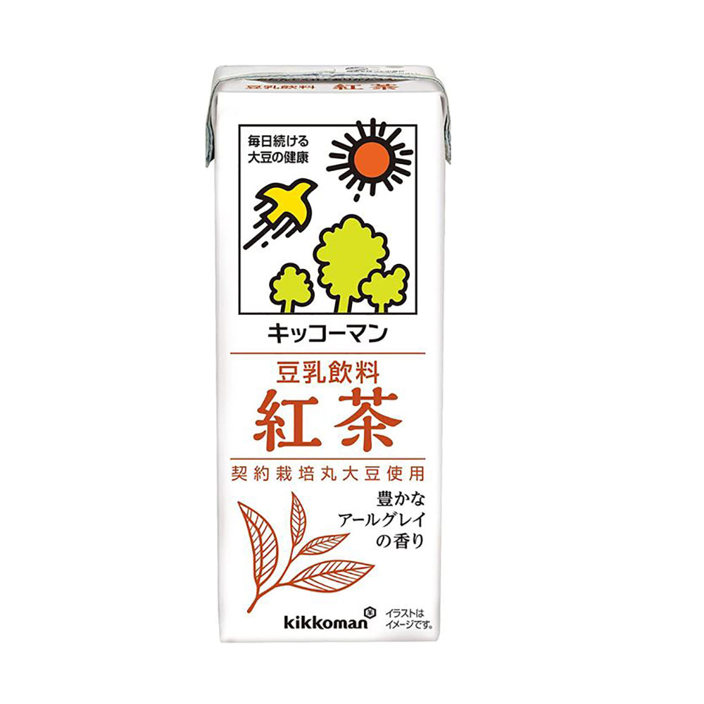 Kikkoman Soy Milk Beverage Black Tea Flavor - 200ml x 18 Boxes – Umall ...