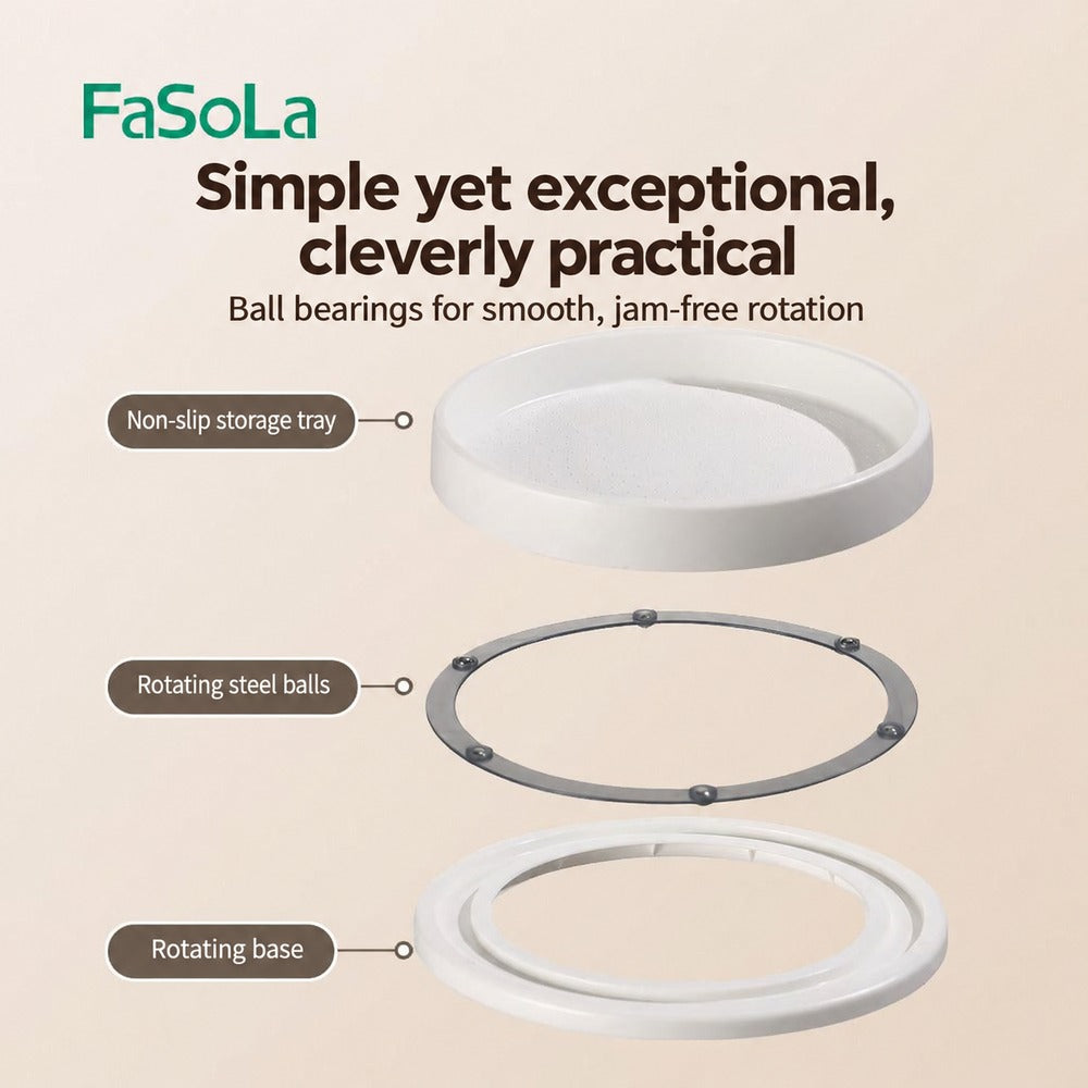 Mosola Rack FaSoLa Rotating Storage Rack - Large, White, 29cm Diameter – Umall ...