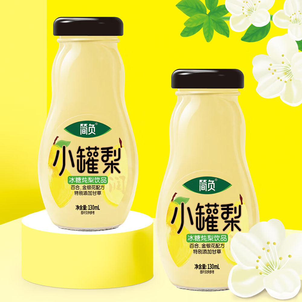 Nước Lê Hầm Đường Phèn Jianfu 130 ml – giải khát thanh mát, bổ dưỡng