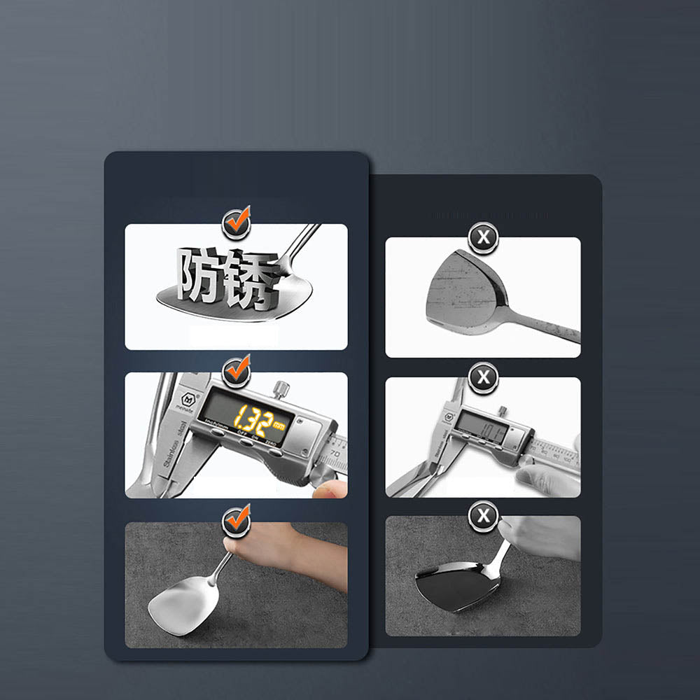 Xẻng Xào Inox 304 Cooker King 10 × 38 cm – dụng cụ đảo chảo chuyên nghiệp