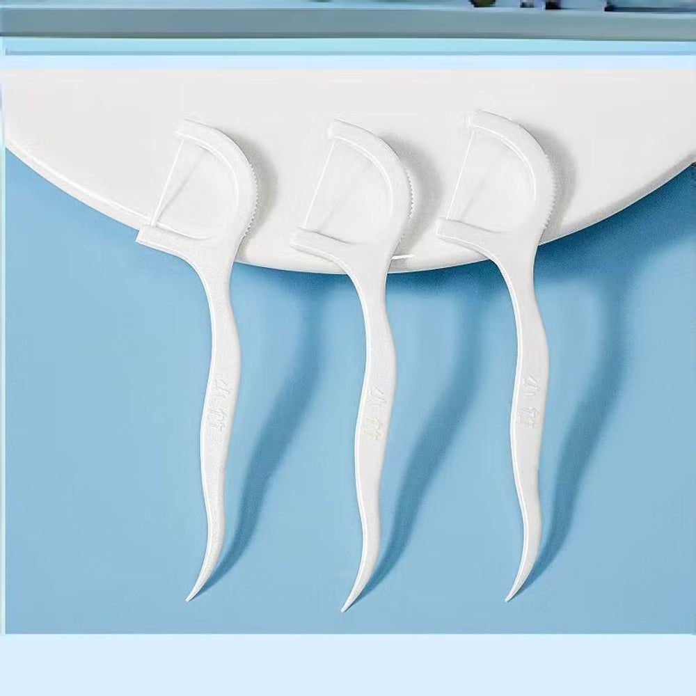 XiaoZhu Disposable Floss Picks - 50 Pieces/Box, Pack of 3-1