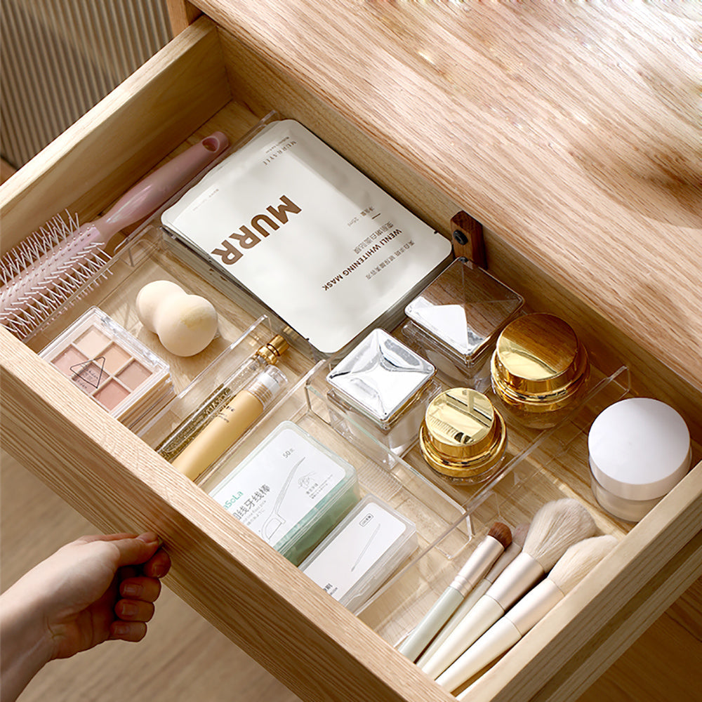 Khay Chia Ngăn Kéo Trong Suốt FaSoLa 2 cái – Tổ Chức Mỹ Phẩm & Đồ Trang Điểm