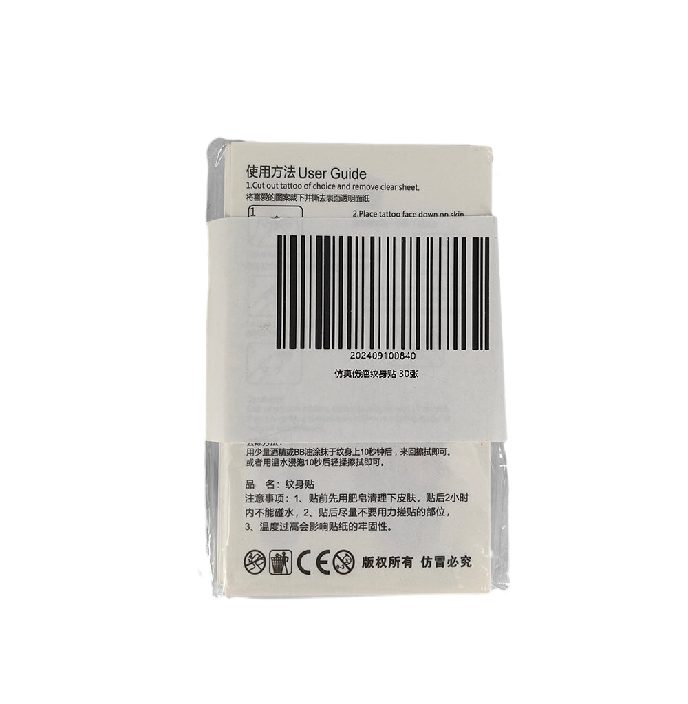 Hình Xăm Dán Sẹo Siêu Thật Halloween 30 tờ – trang điểm hóa trang kinh dị