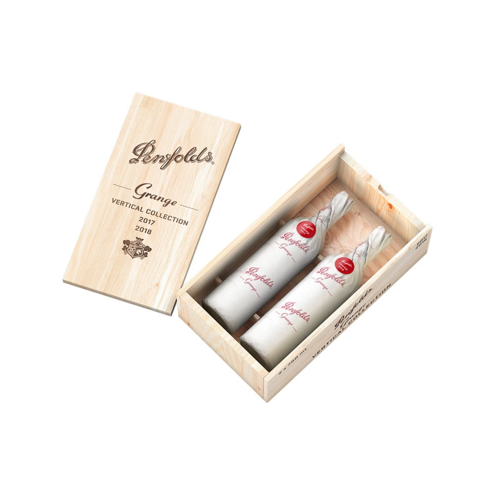 Penfolds-Grange-Vertical-Collection-2017-&-2018-–-Limited-Edition-Wooden-Gift-Case,-2-×-750ml-3