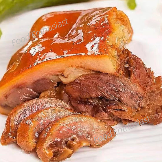 Ding’s Private Kitchen Thịt Heo Đầu Hun Khói Trà Longjing 400 g – đặc sản hun khói hương trà