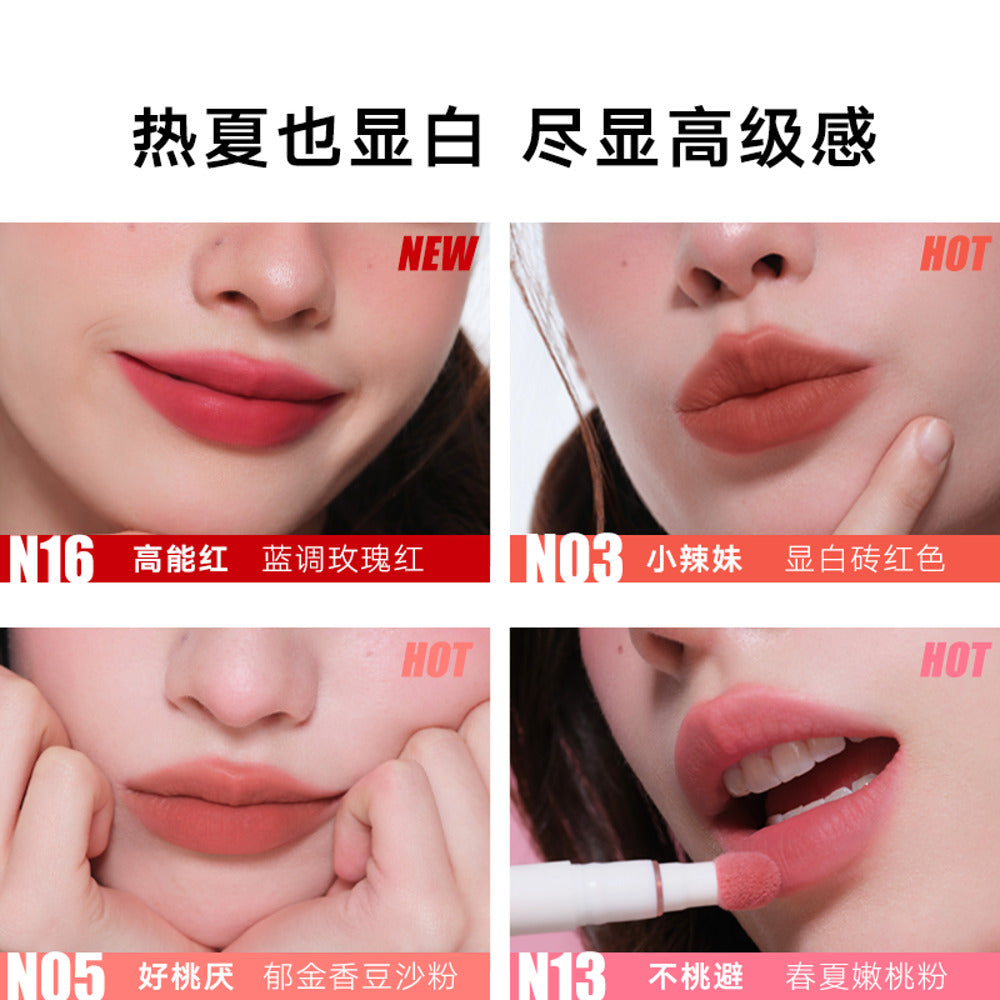 Judydoll-Cream-to-Powder-Lip-Tint-2.6-ml-–-Soft-Matte-Blurring-Cushion-Lip-Mousse,-4-Shades-4