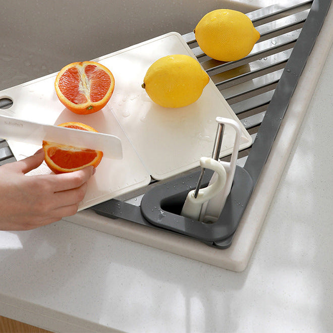 Giá Ráo Nước Tam Giác Nhỏ FaSoLa 1 chiếc – phụ kiện bồn rửa tiện dụng