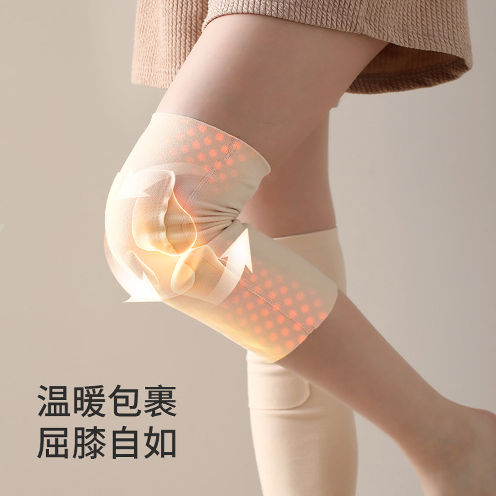 FaSola-German-Velvet-Knee-Support-Socks,-M-Size,-Beige---2-Pairs-4