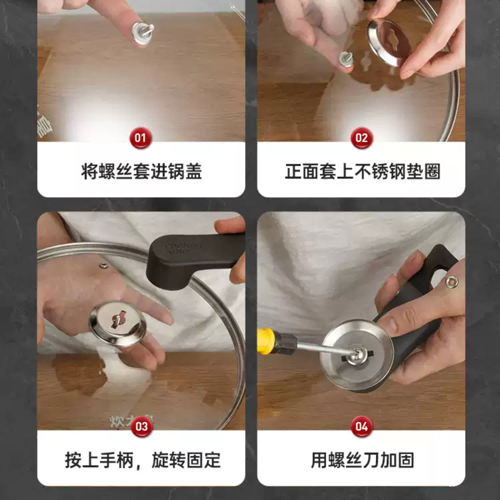 Cooker-King-Standable-Tempered-Glass-Pot-Lid-with-304-Stainless-Steel-Rim-–-28-cm---Universal-Replacement-Pan-Cover-4