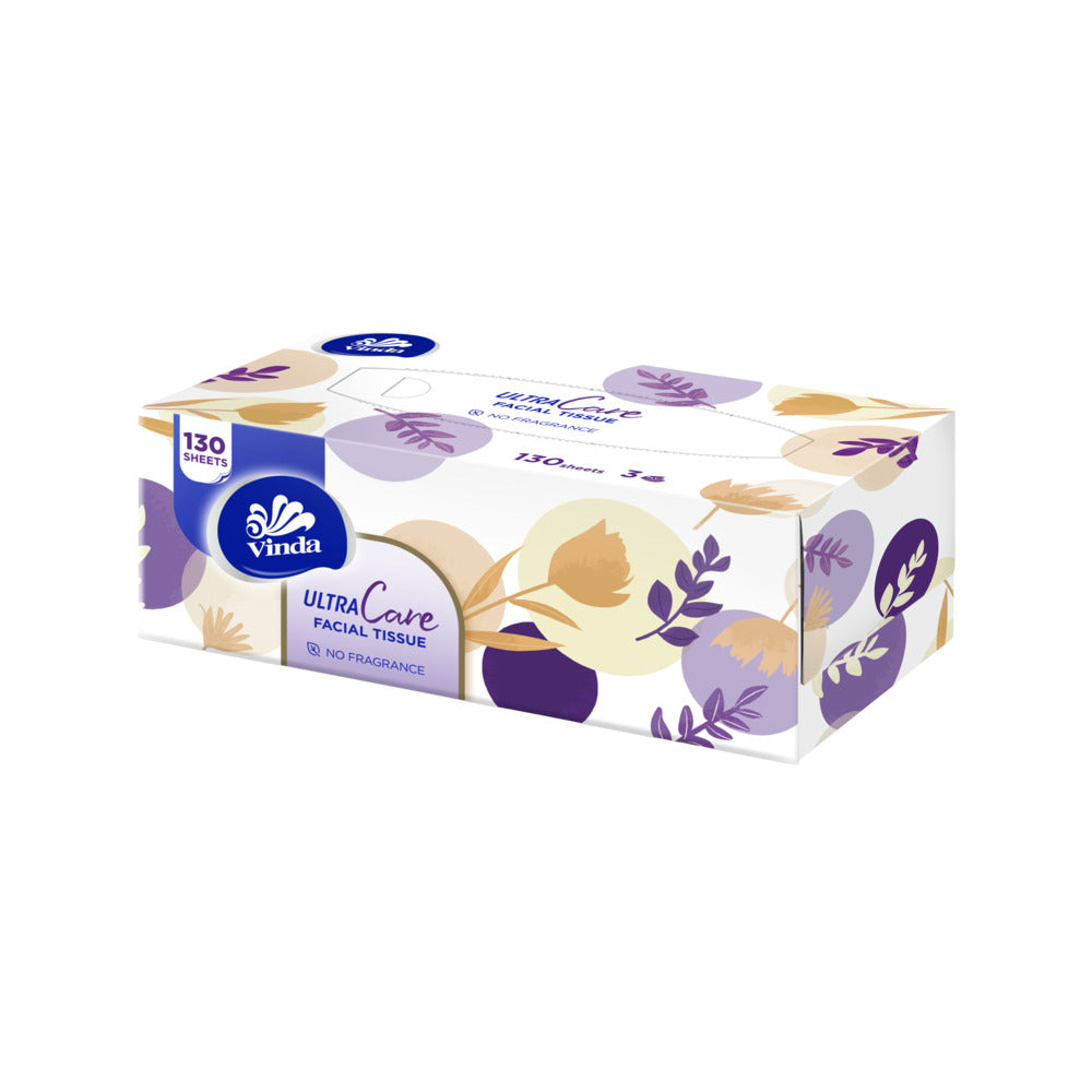 Vinda-Ultra-Care-Facial-Tissue,-3‑Ply,-Fragrance‑Free-–-130-Sheets-x-8-Boxes-4