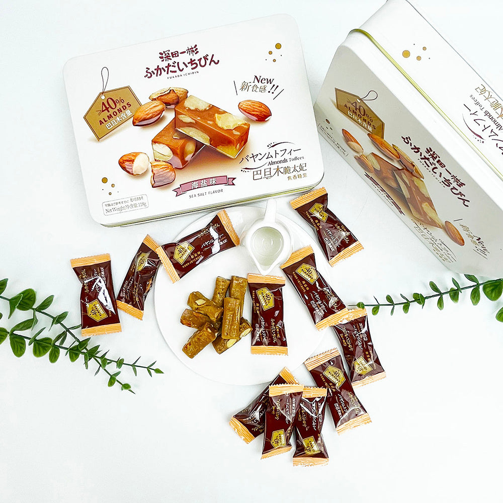Fukada Ichibin Almond Toffees Sea Salt Flavor, 118g Umall Sydney