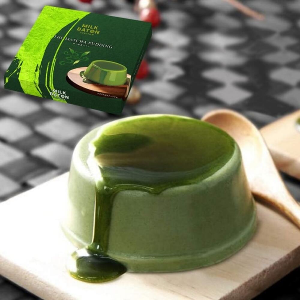 Milk-Baton-Kyoto-Matcha-Pudding-–-184g-Gift-Pack---Creamy-Japanese-Green-Tea-Dessert-4